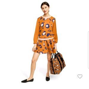 Phillip lim Leopard print A line mini skirt size10